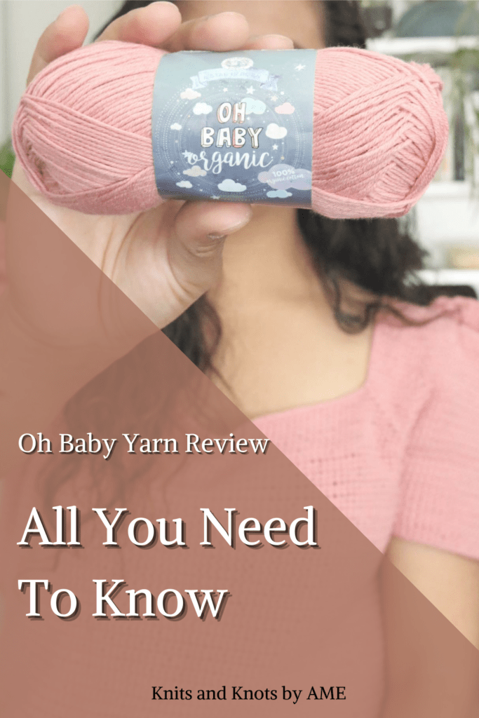 Lion brand Oh Baby organic cotton review with tatting 