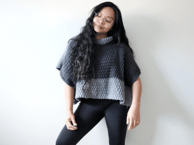How to Make a Modern Crochet Poncho for Any Size