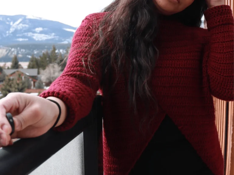 cross body crochet sweater pattern