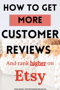how to get more customer reviews text on a background with crochet baskets