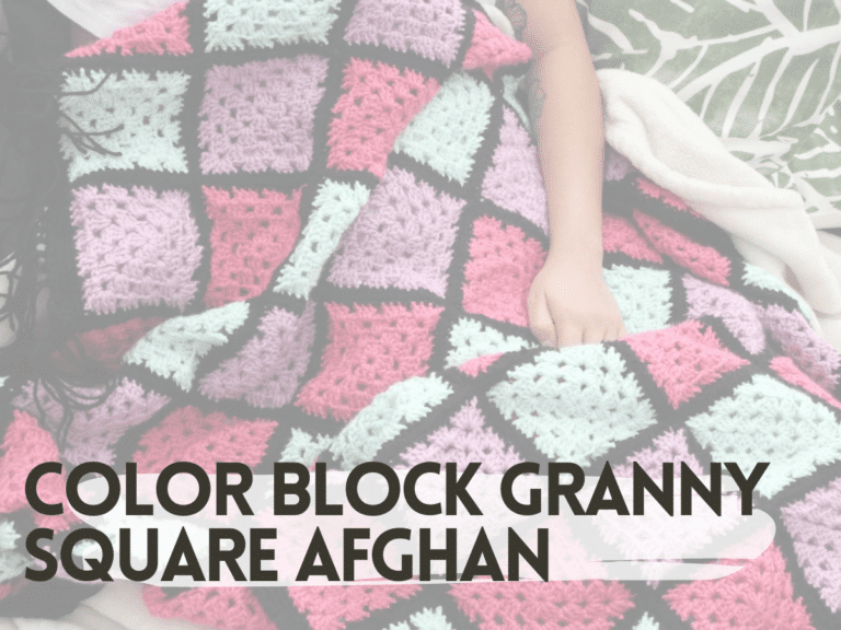 How to Make a  Modern Granny Square Crochet Blanket