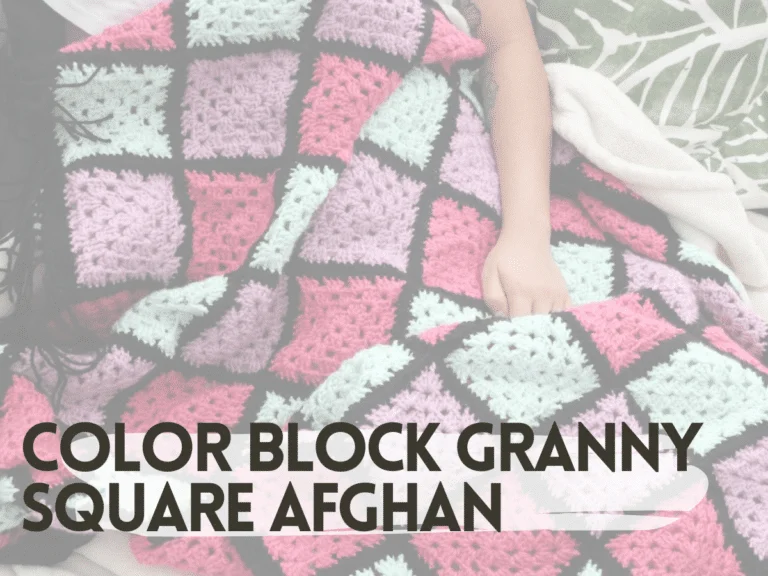 Color Block Granny Square Afghan