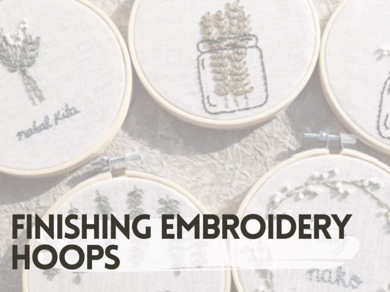 How to Add Felt Backings to Embroidery Hoops