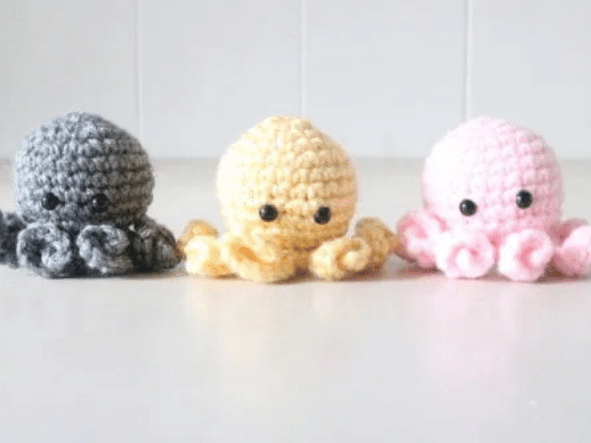 Amigurumi Crochet Kawaii Octopus  NO SEWING REQUIRED 🐙 