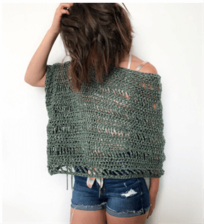 crochet beach poncho