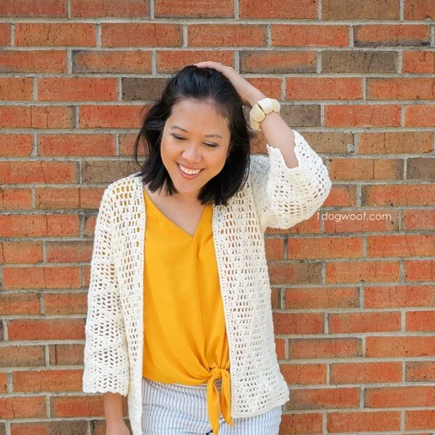crochet summer cardigan