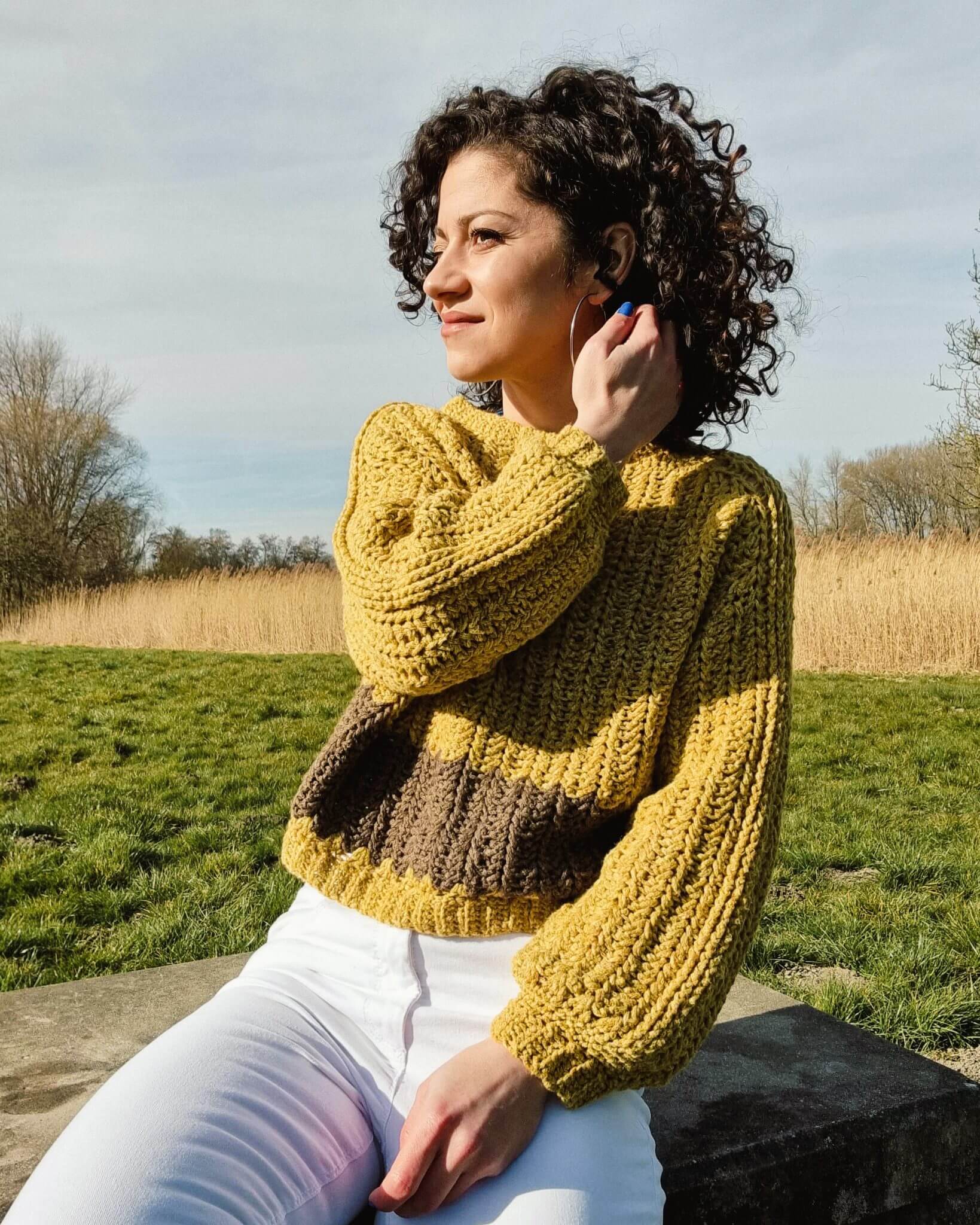 Oversize hot sale crochet sweater