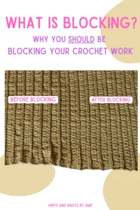 what is blocking crochet