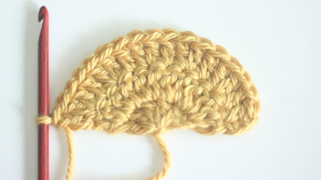 crochet half circle tutorial