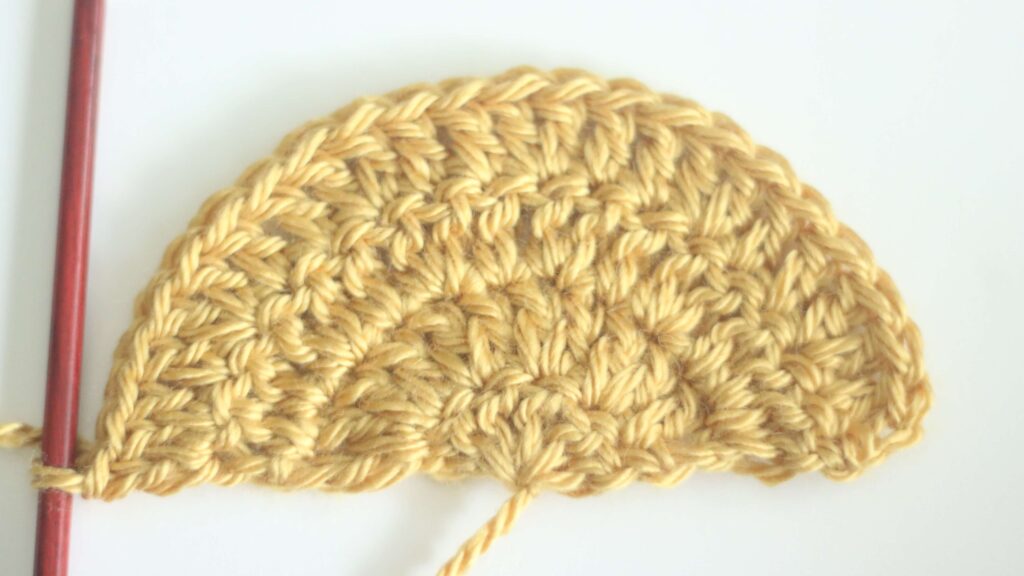 crochet half circle tutorial