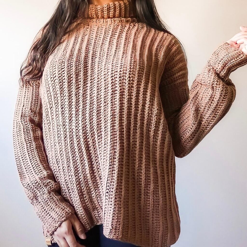 How to Make an Easy Crochet Bell Sleeve Sweater with Lace Edges Knits