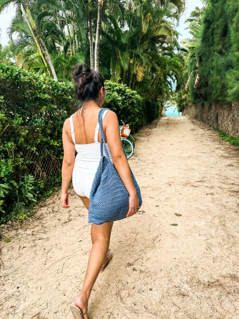 crochet beach bag