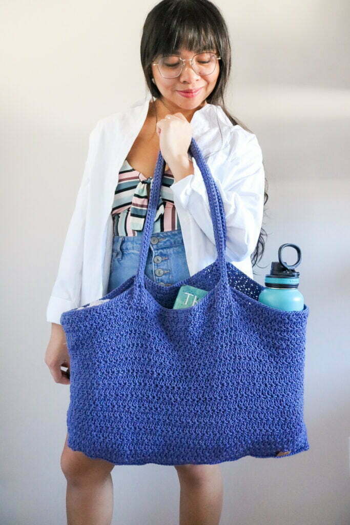large crochet bag