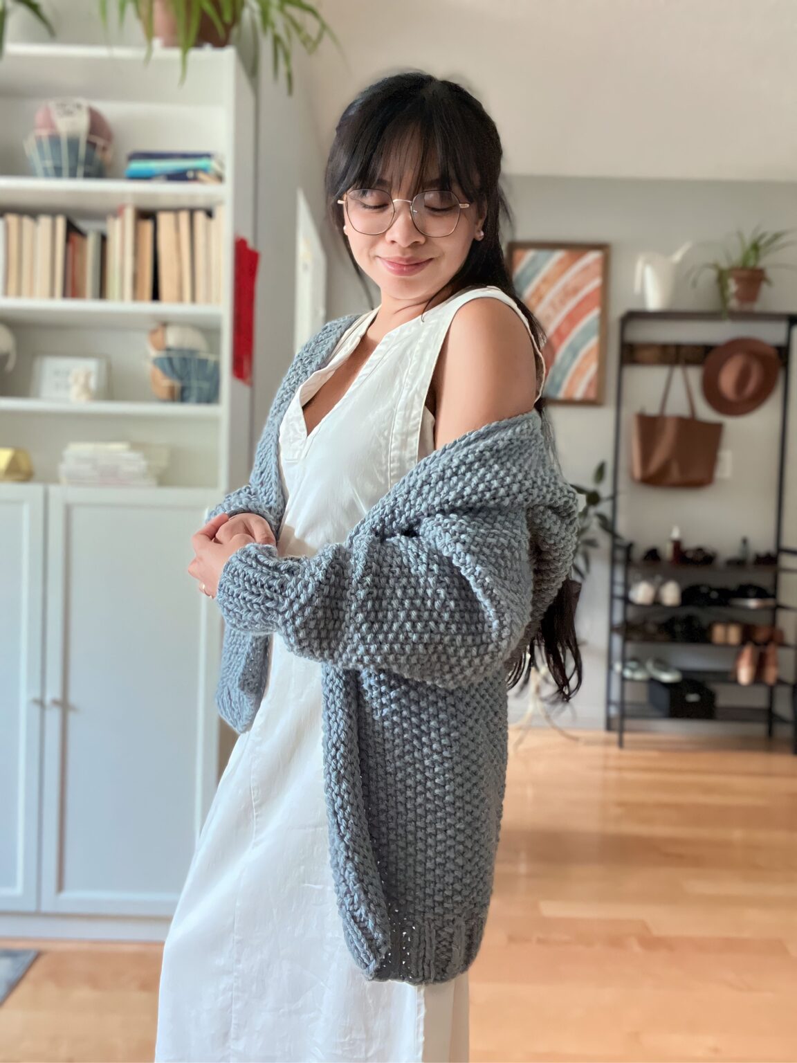 How to Knit a Chunky Cardigan for Beginners KKAME Designs