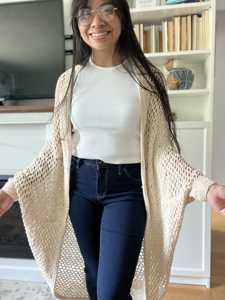 easy lacy crochet cardigan pattern for free
