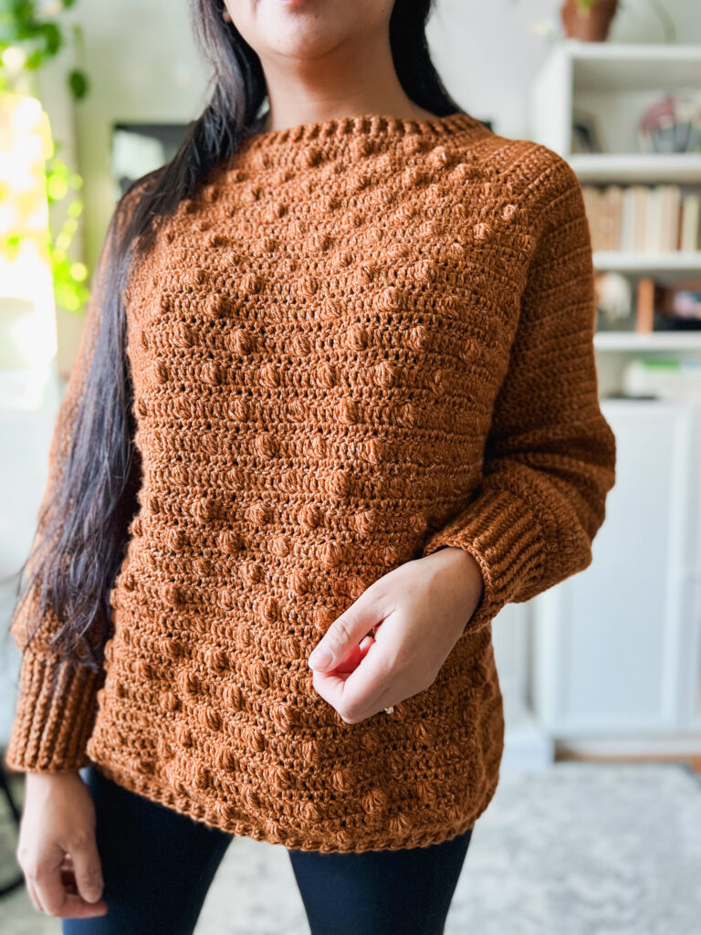 Cute crochet criss cross wrap top with button for beginner