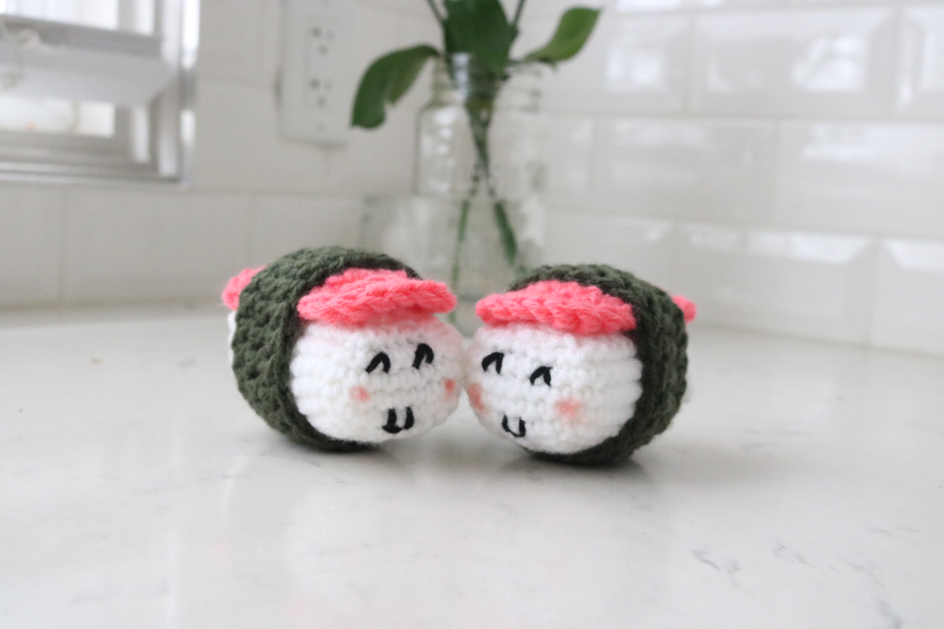 Free Kawaii Amigurumi Spam Musubi Crochet Pattern - KKAME